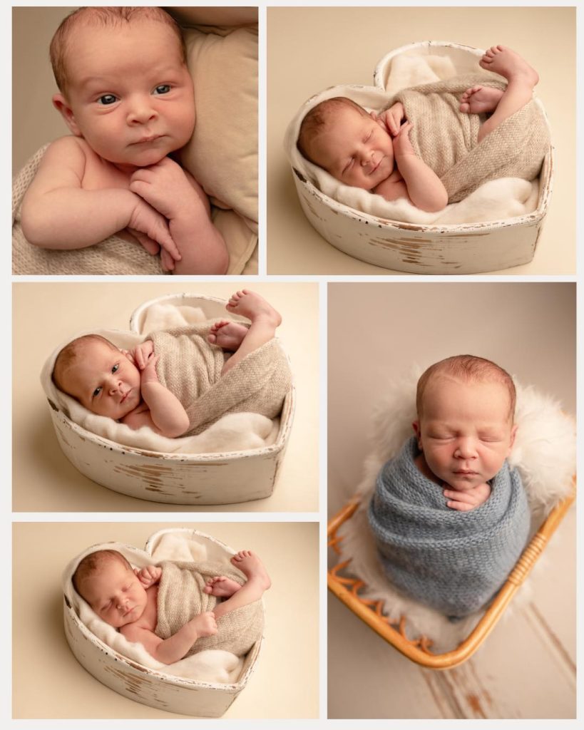 Timeless newborn photography in North Ayrshire using soft light and neutral tones