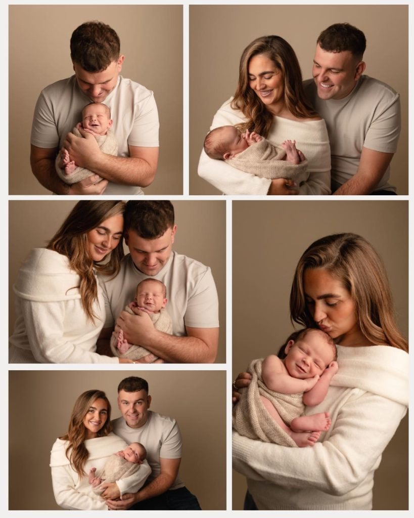 Parent and newborn connection captured in a timeless North Ayrshire newborn photography session